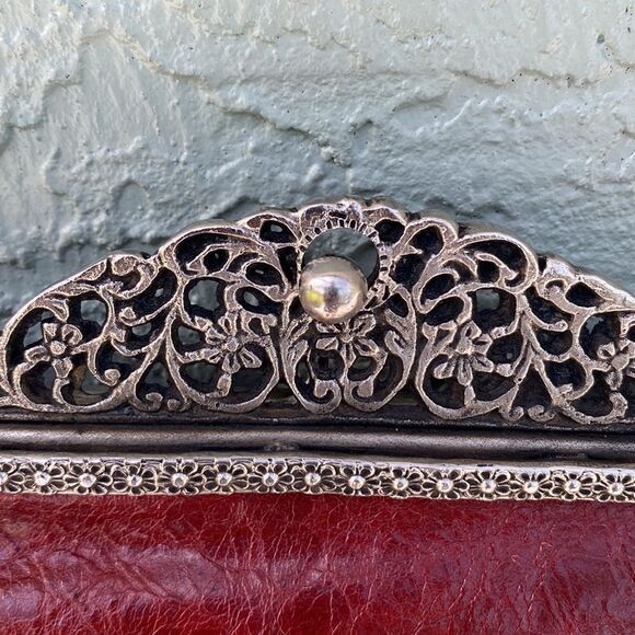 Unique Leather Beaded Purse - Picture 3 of 16